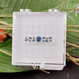 Lot de pierres calibrées (Saphirs bleu-vert)