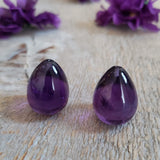 Amethyst, quartz - Pair