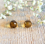 Pair of honey quartz