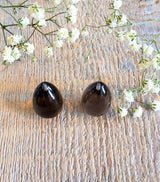 Pair of smoky quartz