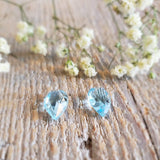 Sky Blue Topaz Briolettes - Pair