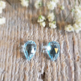 Sky Blue Topaz Briolettes - Pair