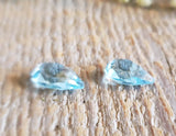 Sky Blue Topaz Briolettes - Pair