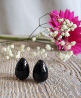Pair of onyx, quartz