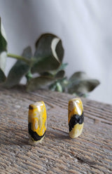 Bumblebee stone - Pair
