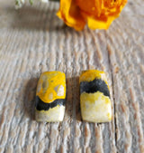 Bumblebee stone - Pair
