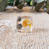 Quartz with iron oxide inclusions
