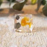 Quartz with iron oxide inclusions