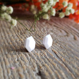 White chalcedony, quartz - Pair