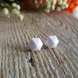 White chalcedony, quartz - Pair