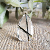 Quartz with tourmaline inclusions