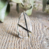 Quartz with tourmaline inclusions