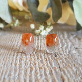 Quartz with iron oxide inclusions