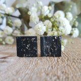 Slate and pyrite - Pair