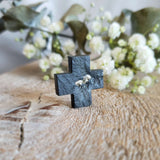 Slate and pyrite