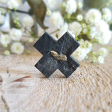 Slate and pyrite