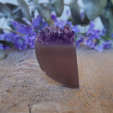 Tranche d'améthyste, quartz