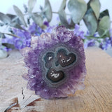 Tranche d'améthyste, quartz