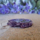 Tranche d'améthyste, quartz