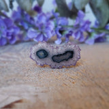 Tranche d'améthyste, quartz