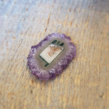 Tranche d'améthyste, quartz