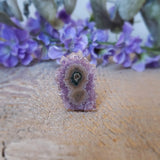 Tranche d'améthyste, quartz