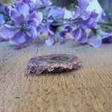 Tranche d'améthyste, quartz