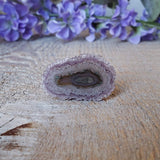 Tranche d'améthyste, quartz