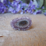 Tranche d'améthyste, quartz