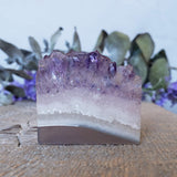 Tranche d'améthyste, quartz