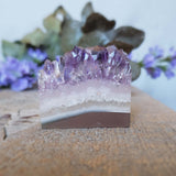 Tranche d'améthyste, quartz