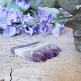 Tranche d'améthyste, quartz