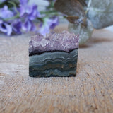 Tranche d'améthyste, quartz