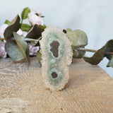 Amethyst slice, quartz