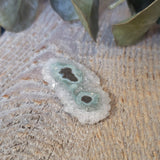 Amethyst slice, quartz