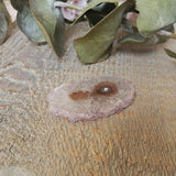 Amethyst slice, quartz