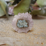 Amethyst slice, quartz