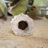 Amethyst slice, quartz