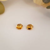 Citrine, quartz - Paire
