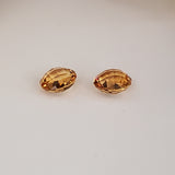 Citrine, quartz - Paire