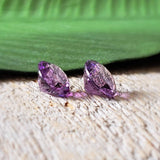Amethyst, quartz - Pair