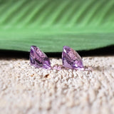 Améthyste rose de france, quartz - Paire