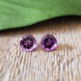 Amethyst, quartz - Pair