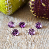 Amethyst, quartz - Parcel of 5