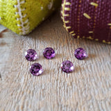 Amethyst, quartz - Parcel of 5