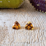 Citrine, quartz - Paire