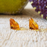 Citrine, quartz - Paire