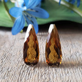Cognac quartz - Pair