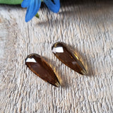 Cognac quartz - Pair