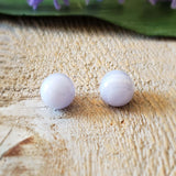 Calcédoine (bleue), quartz - Paire